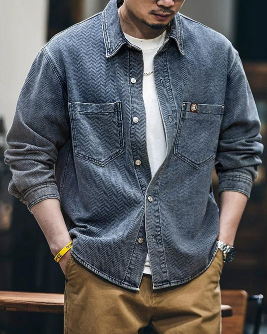 ティフトン シェブロンリベットワークシャツ 2423