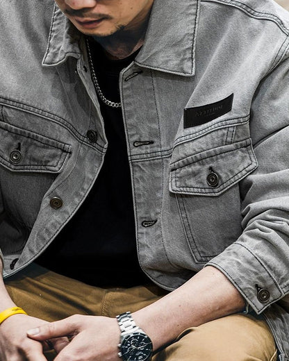 オレイサ ウォッシュグレーデニムジャケット 2338