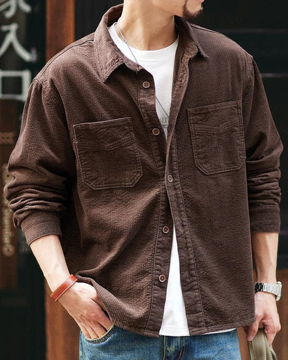 マッカレン コーデュロイダブルポケットレギュラーカラーシャツ 2332