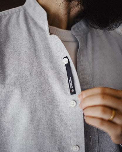 ヒーバーシティ バンドカラーシャツ 2526