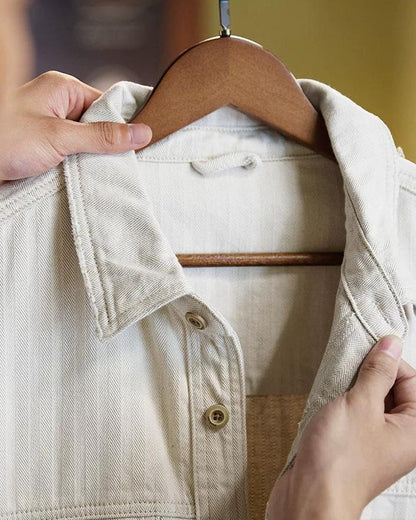 メイソンシティ ツイルヘリンボーンワークシャツブルゾン 2402