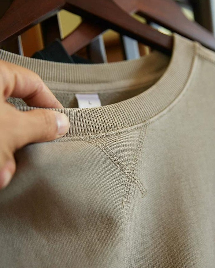 ワクサハチー バックプリント裏フリーススウェットプルオーバー 2394