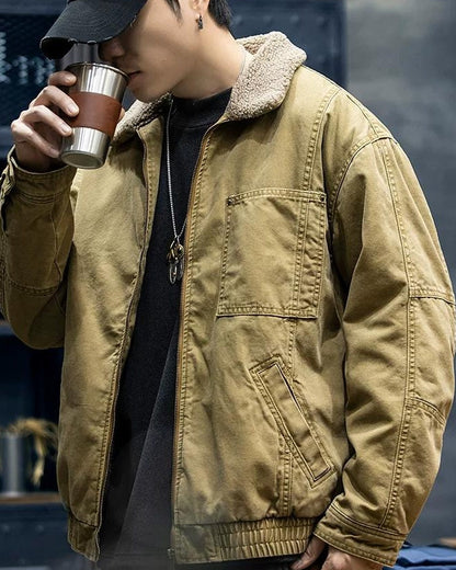 クロービス ボアカラーミリタリーブルゾンジャケット 2381