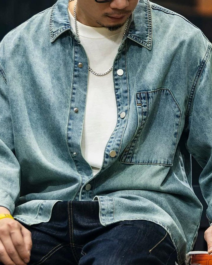 シャーロッツビル ハードフェードスナップワークシャツ 2431