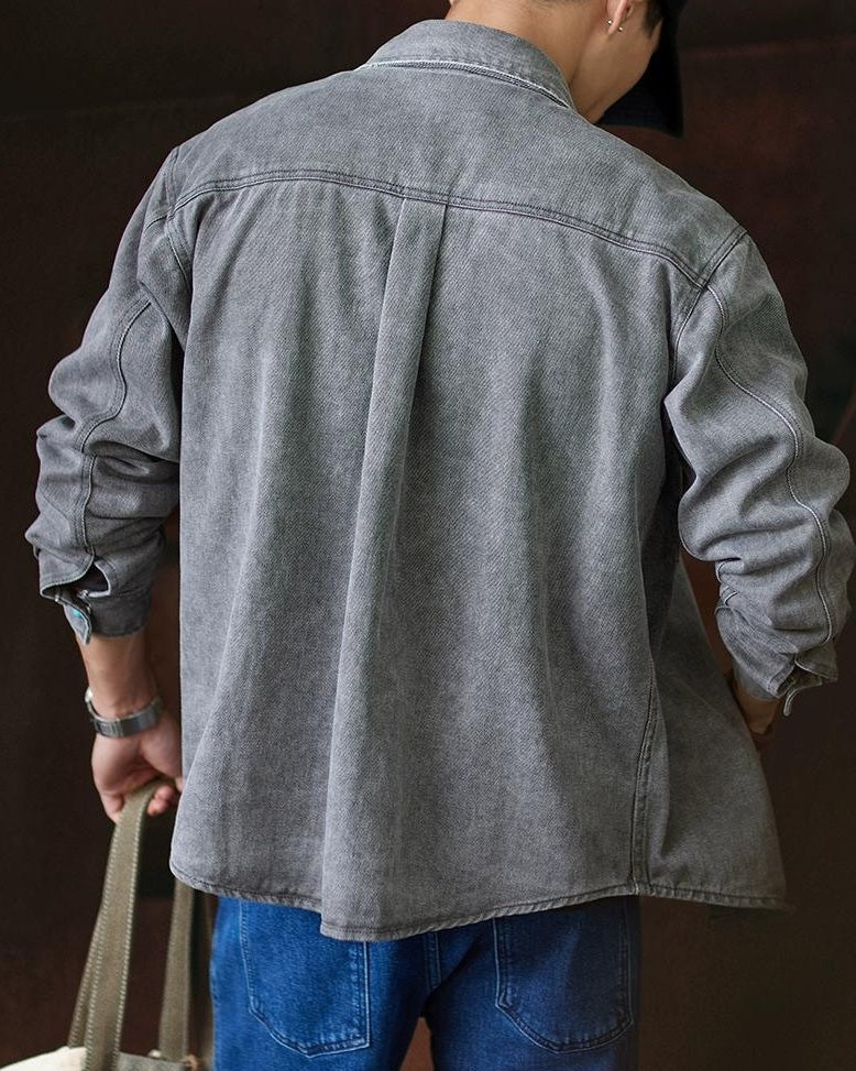 ロートン コンチョボタンデニムシャツジャケット 2333