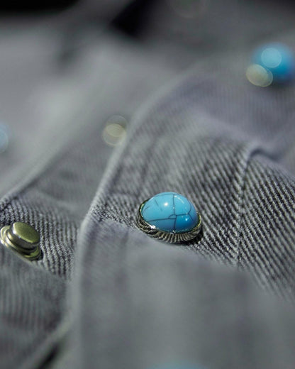 ロートン コンチョボタンデニムシャツジャケット 2333