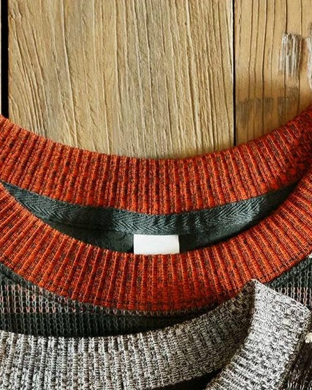 トゥームストーン コントラストネックマルチボーダーニット 2591