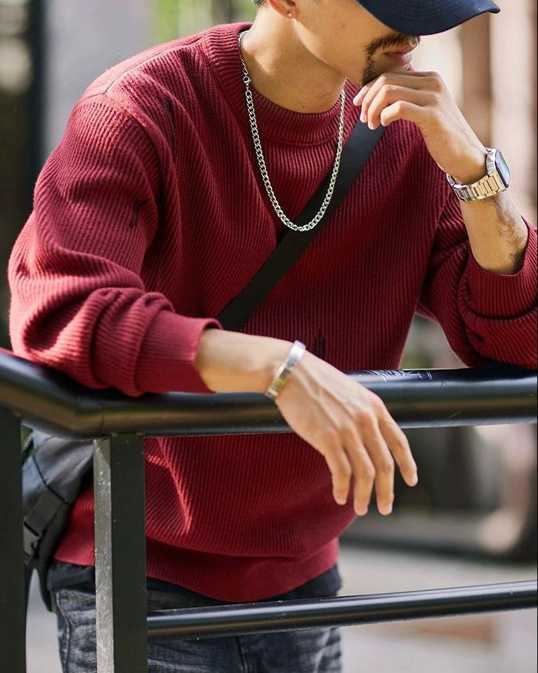 シエラビスタ エッジリブクルーネックセーター 2318