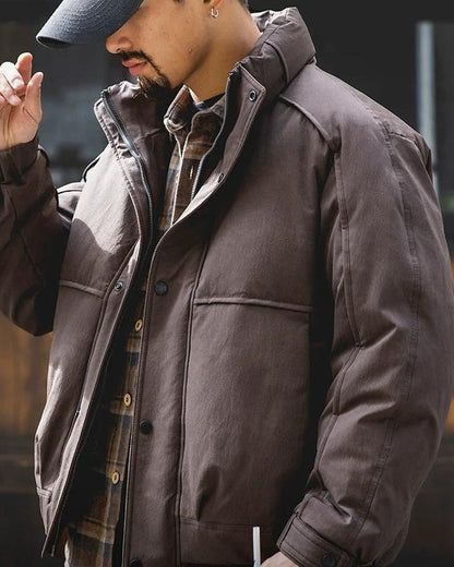 ジョンソンシティ 切替ハイネックワイドブルゾン 2418