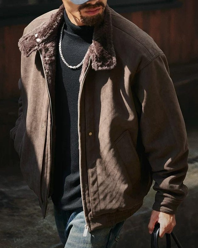 イサクア ファーカラーコーデュロイジャケット 2386