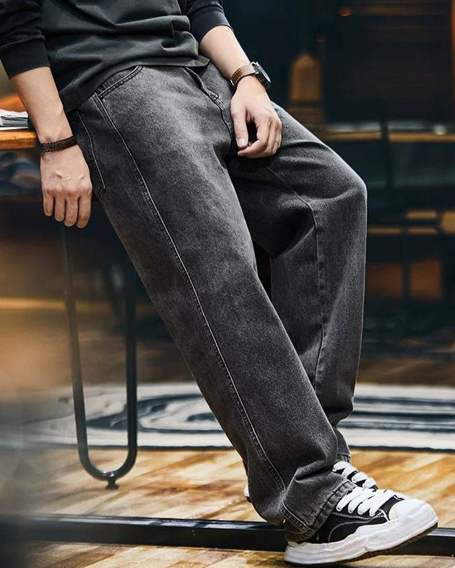 フィッチバーグ フェードブラックストレートジーンズ 2446