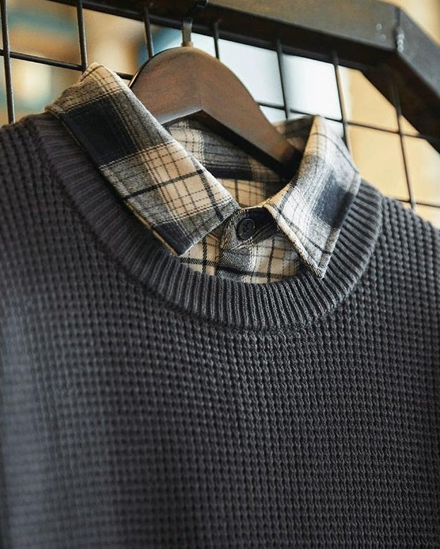 ナンタケット ドッキングシャツワッフルニット 2304