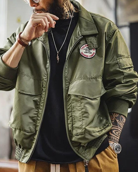 ココモ ミリタリーパッチフライトジャケット 2410