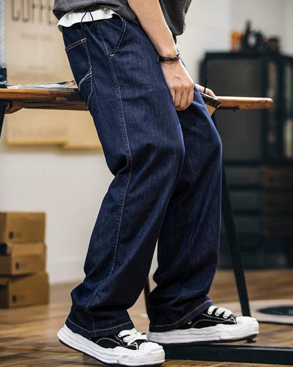 グロートン ルーズストレートバックステッチジーンズ 2442