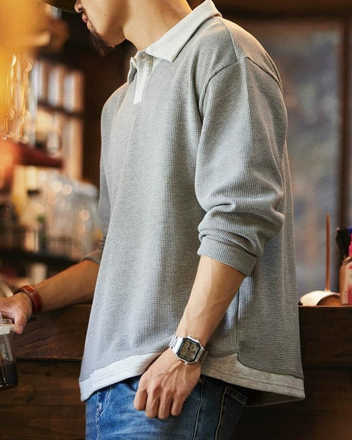 スパークス サーマルニットポロカラーシャツ 2320