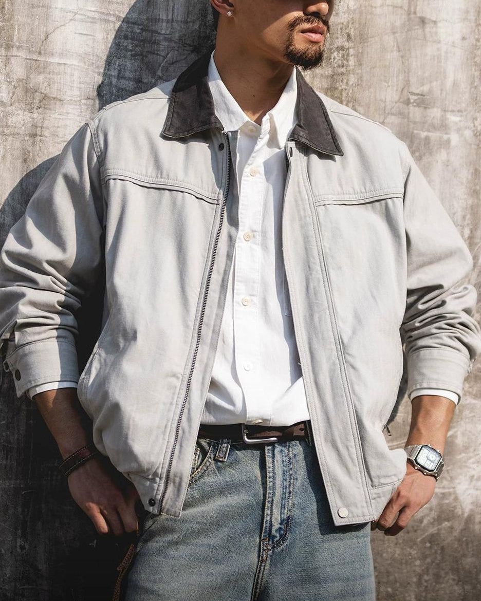 サーモポリス ヘビーウェイト切り替え襟ワークジャケット 2538