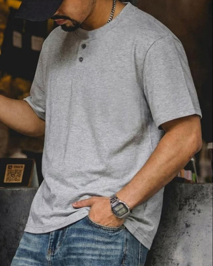 ヤキマ ベーシックヘンリーネックTシャツ 2659