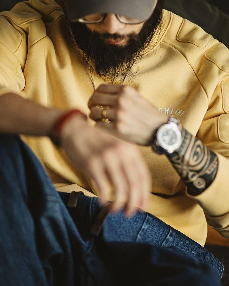 テレホート パッドショルダーラグランクルースウェット 2411