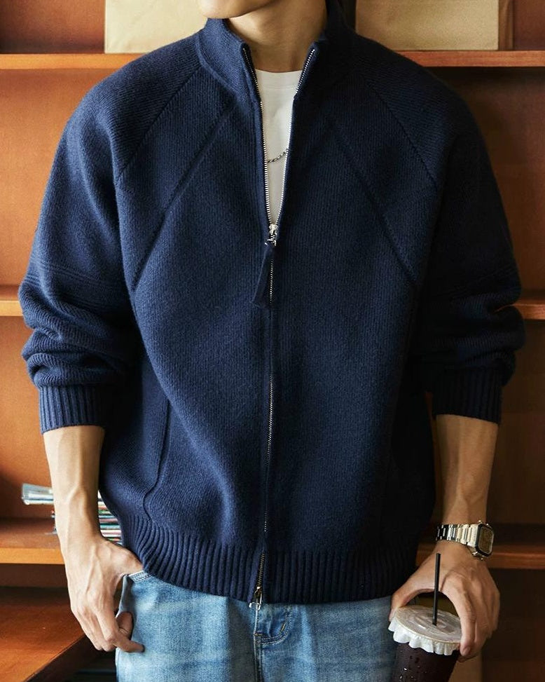 モーゼスレイク フルジップニットセーター 2387