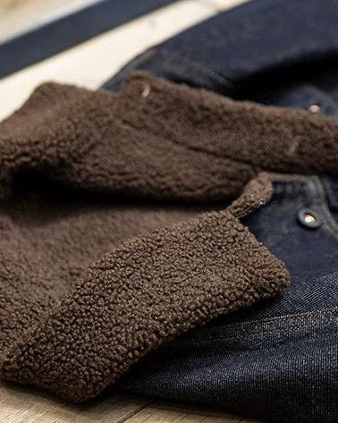 デルレイビーチ ダブルポケット裏ボアデニムジャケット 2357