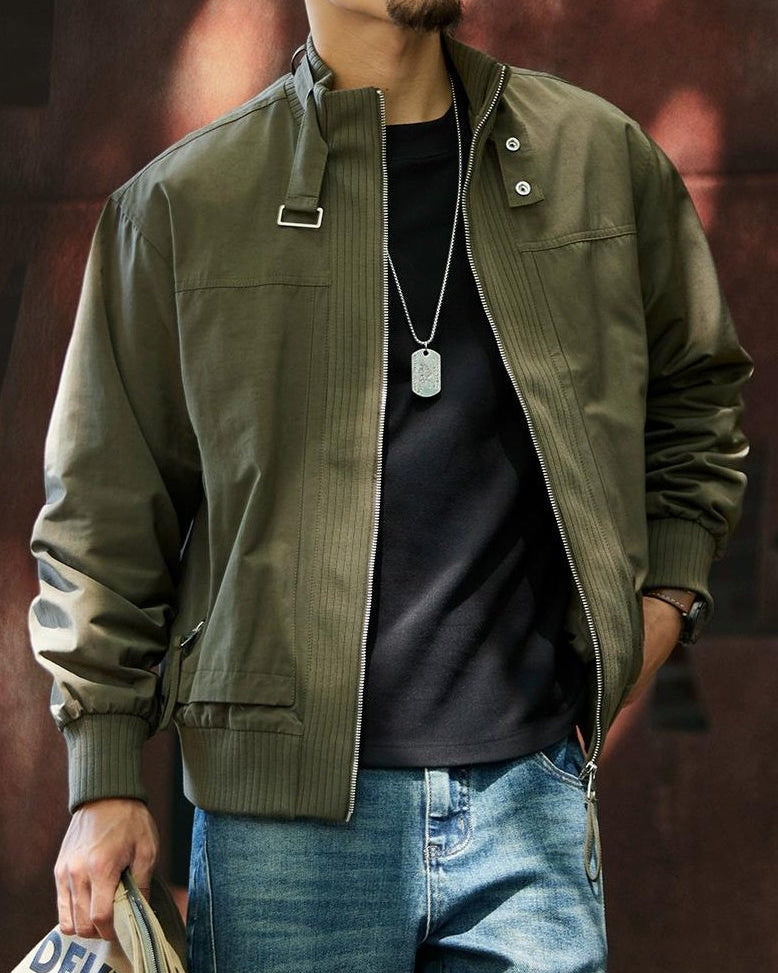 キリーン ミリタリーテイストハリントンジャケット 2329