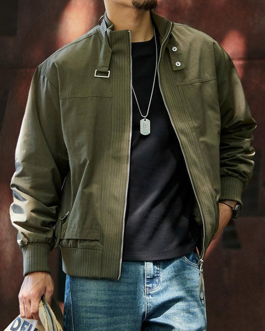 キリーン ミリタリーテイストハリントンジャケット 2329