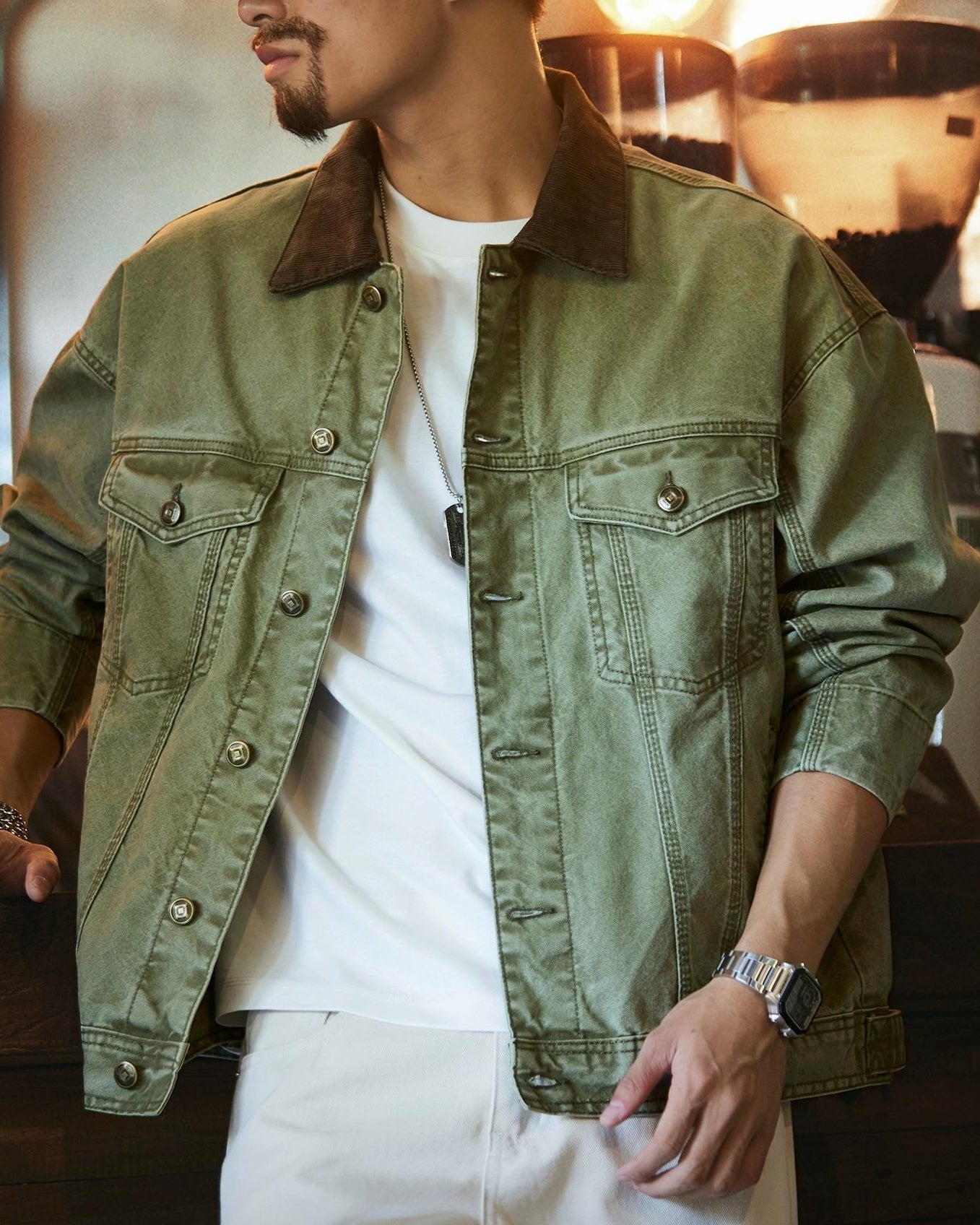 トピーカ コーデュロイ襟トラッカージャケット 2337