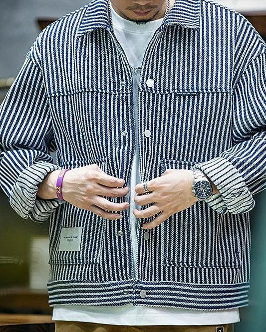 クープビル ストライプデニムジャケット 2518