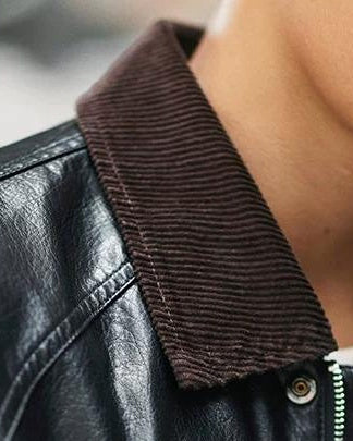 アードモア コーデュロイカラーPUレザージャケット 2396