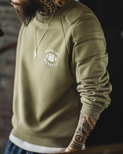 テレホート パッドショルダーラグランクルースウェット 2411