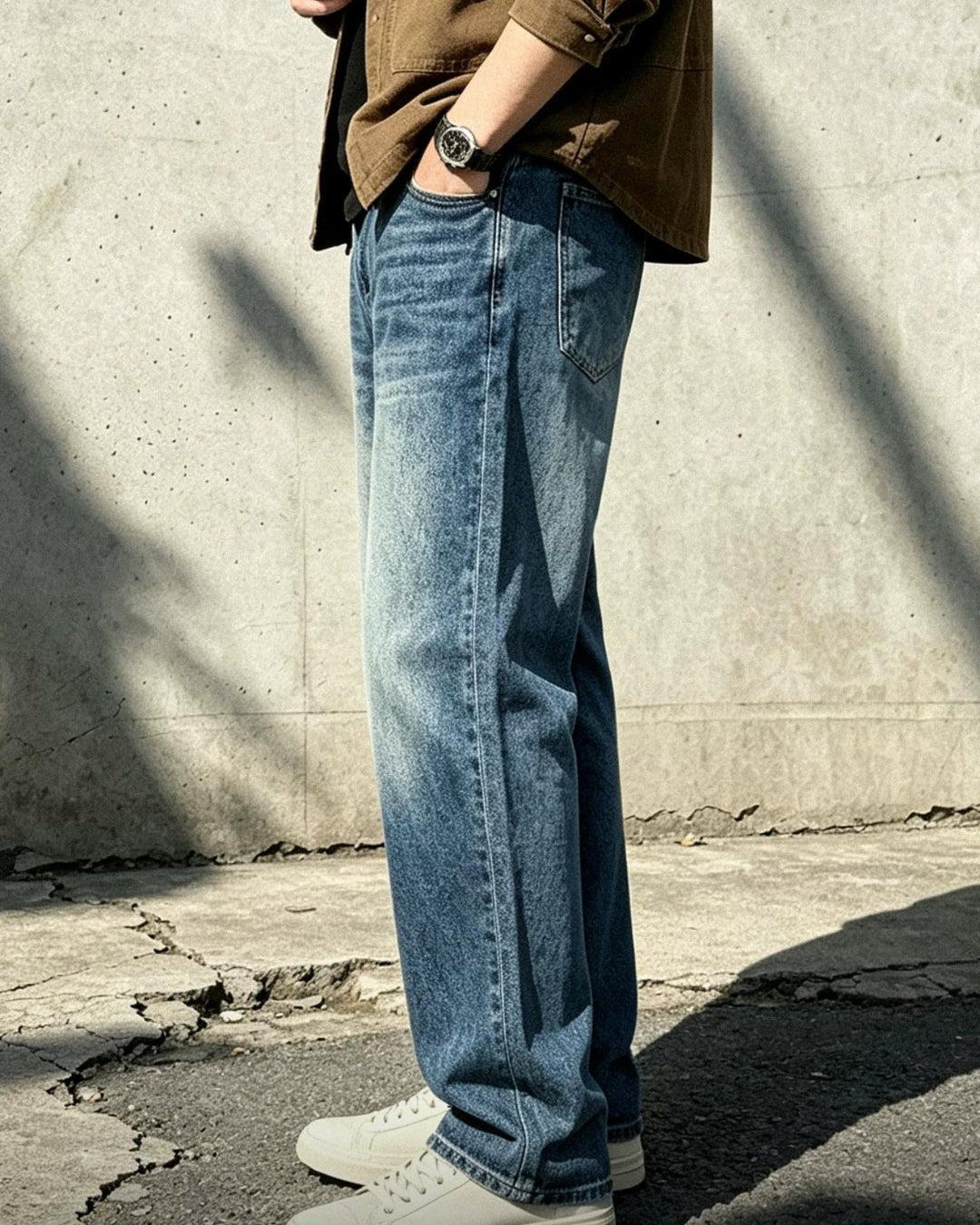 ウィンドバー ヴィンテージウォッシュストレートデニムパンツ 2885