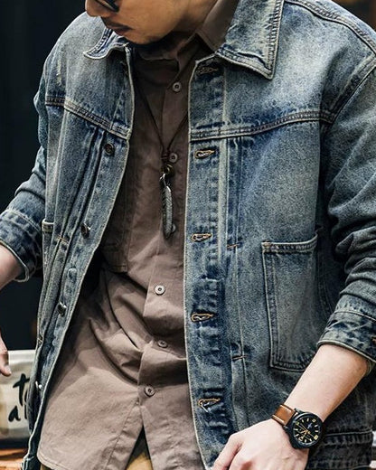 アナポリス ヴィンテージウォッシュドデニムジャケット 2361