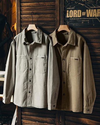 フランクフォート ダメージポケットCPOシャツジャケット 2349