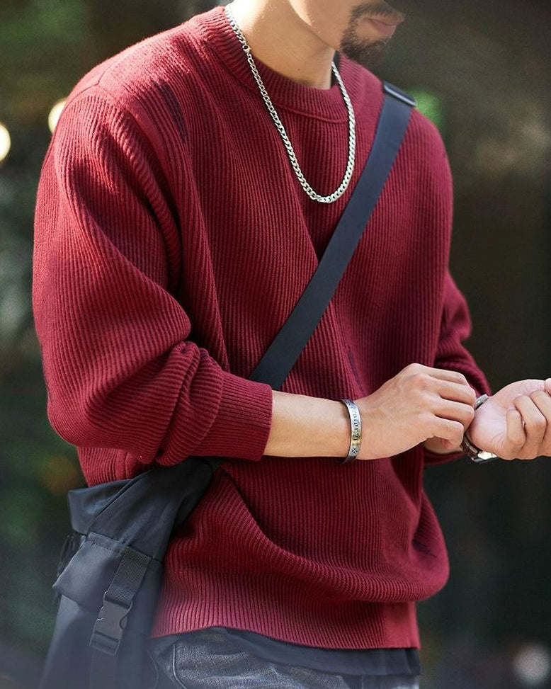 シエラビスタ エッジリブクルーネックセーター 2318