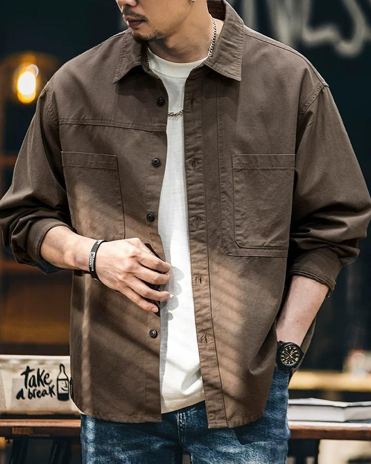 ローム チェストヨークダブルポケットシャツ 2422