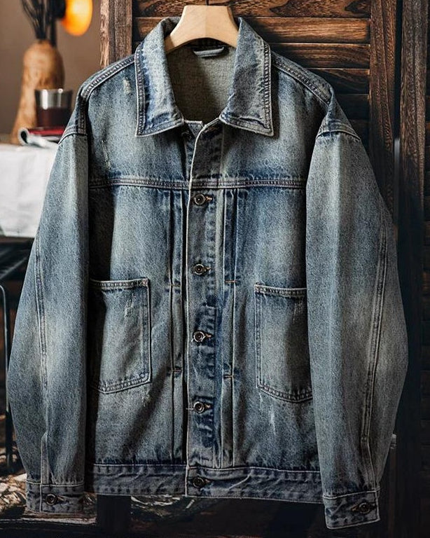 アナポリス ヴィンテージウォッシュドデニムジャケット 2361