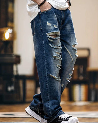 ミルフォード ハードクラッシュストレートジーンズ 2435