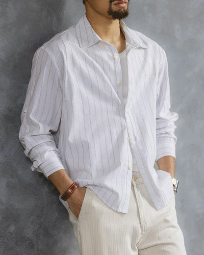 カークスビル ストライプオープンカラーシャツ 2472