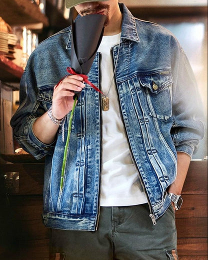 イーニッド ウォッシュドジップアップデニムジャケット 2335