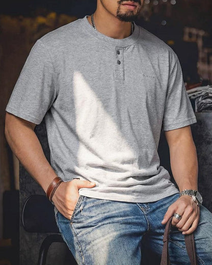 ヤキマ ベーシックヘンリーネックTシャツ 2659