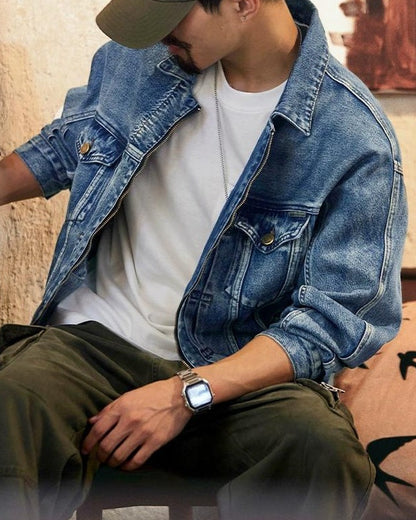 イーニッド ウォッシュドジップアップデニムジャケット 2335