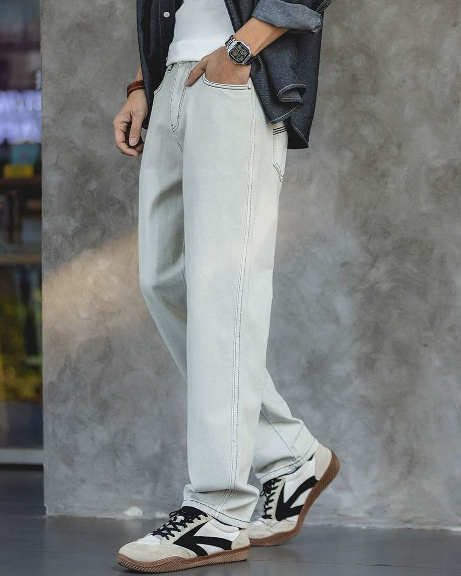 ソルドートナ ルーズストレートステッチワークパンツ 2503