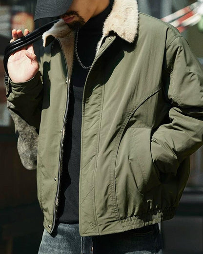 ムーアパーク ファーカラーミリタリージャケット 2383