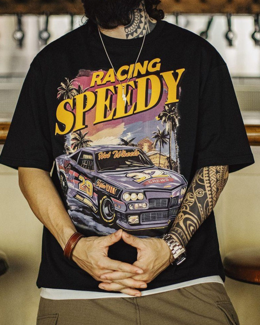 メイシー レーシンググラフィックティーシャツ 2873